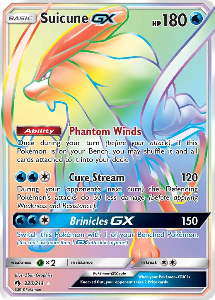 Suicune GX (220/214) [Sun & Moon: Lost Thunder] Pokémon