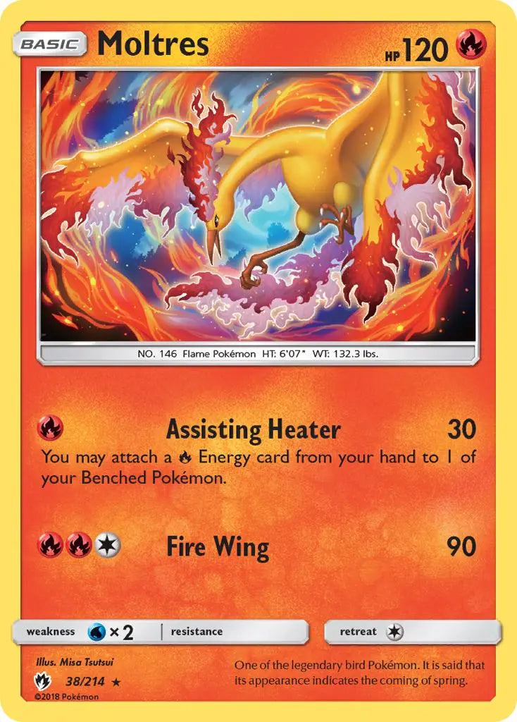 Moltres (38/214) [Sun & Moon: Lost Thunder] Pokémon