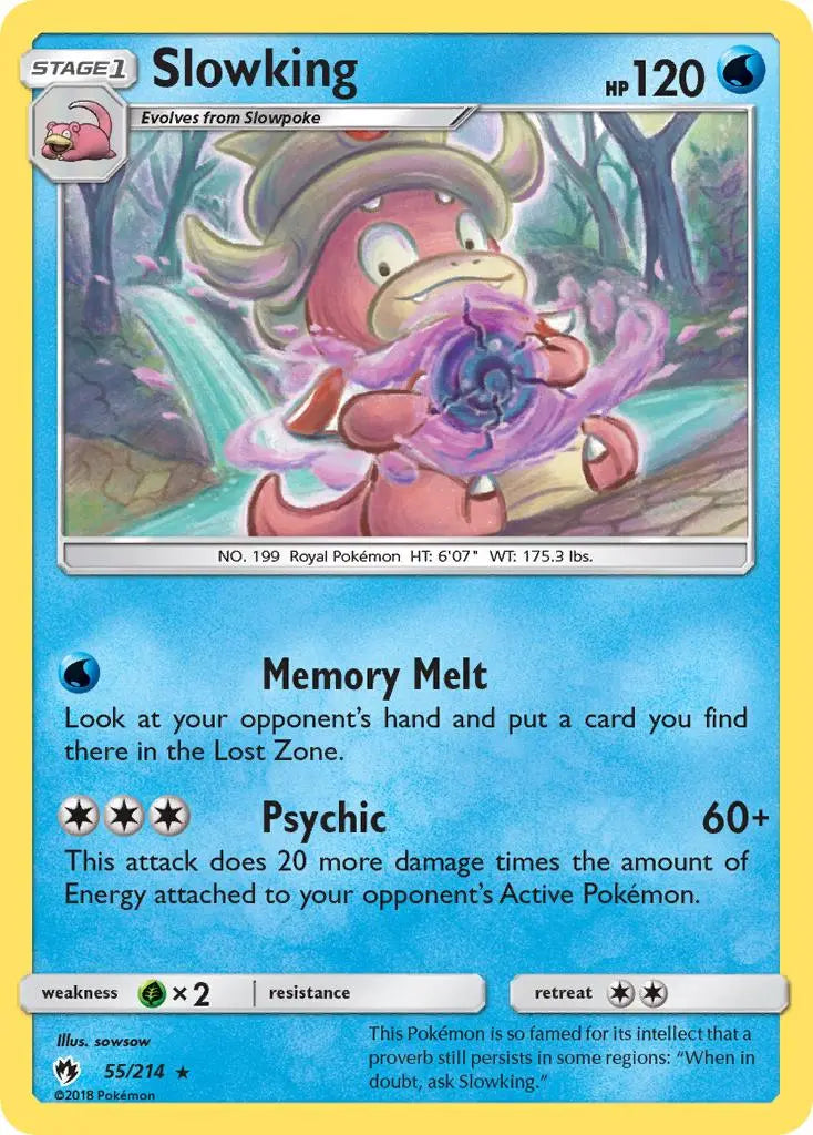 Slowking (55/214) [Sun & Moon: Lost Thunder] Pokémon