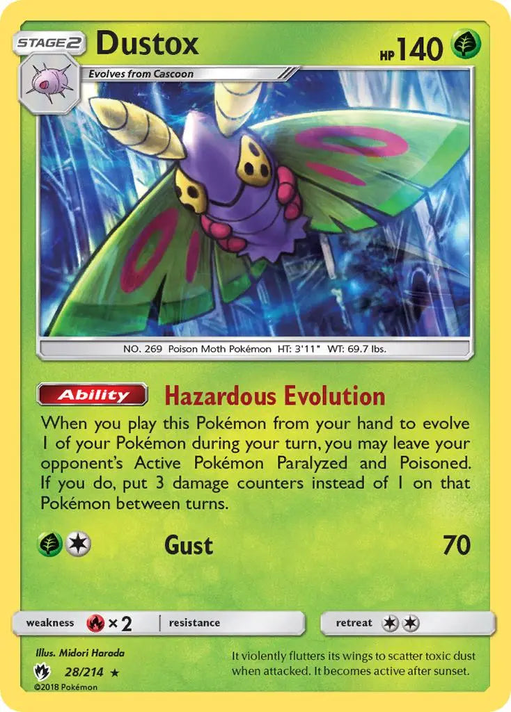 Dustox (28/214) [Sun & Moon: Lost Thunder] Pokémon