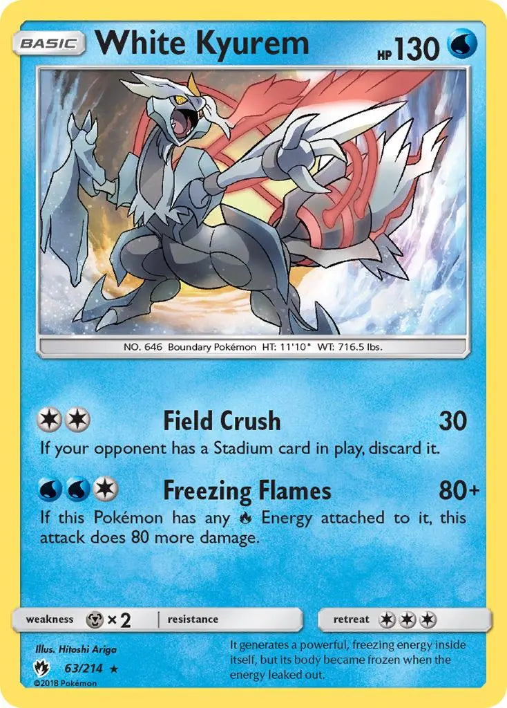 White Kyurem (63/214) [Sun & Moon: Lost Thunder] Pokémon