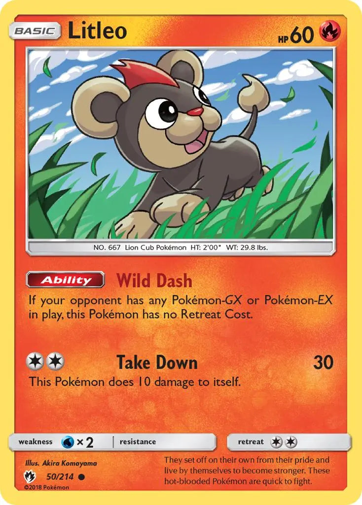 Litleo (50/214) [Sun & Moon: Lost Thunder] Pokémon