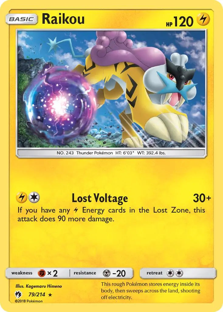 Raikou (79/214) [Sun & Moon: Lost Thunder] Pokémon