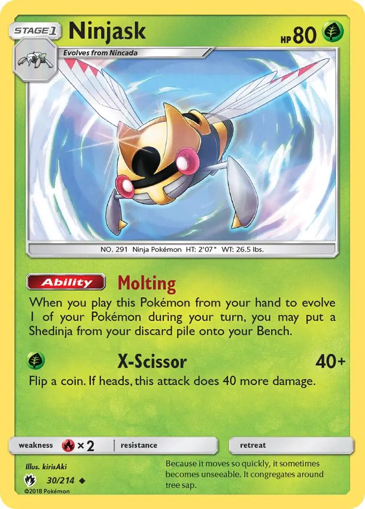 Ninjask (30/214) [Sun & Moon: Lost Thunder] Pokémon