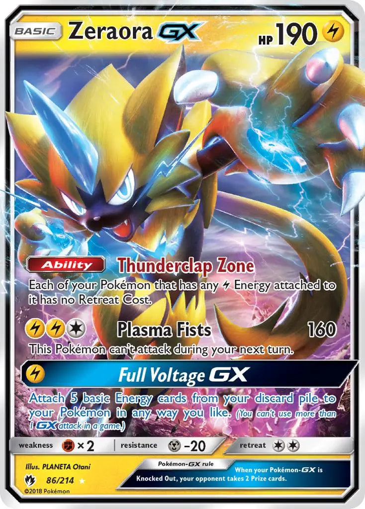 Zeraora GX (86/214) [Sun & Moon: Lost Thunder] Pokémon