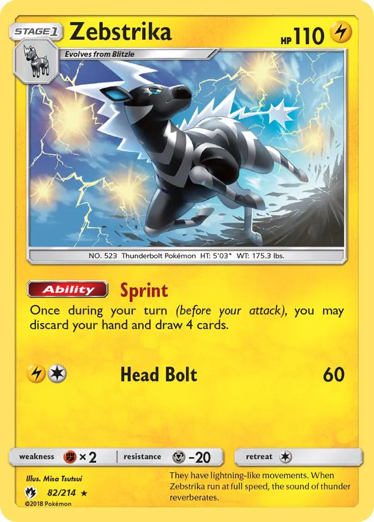 Zebstrika (82/214) [Sun & Moon: Lost Thunder] Pokémon