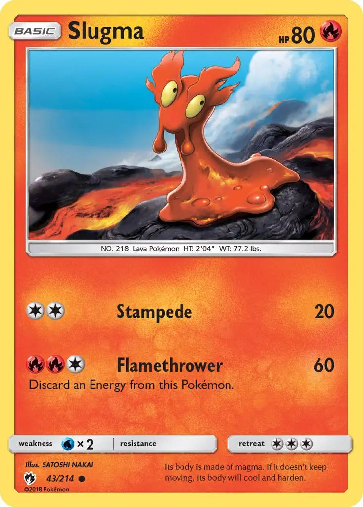 Slugma (43/214) [Sun & Moon: Lost Thunder] Pokémon