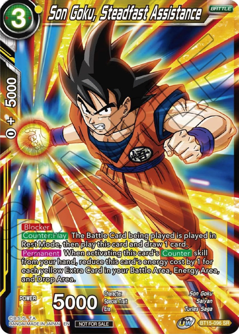 Son Goku, Steadfast Assistance (Zenkai Series Tournament Pack Vol.1) (BT15-096) [Tournament Promotion Cards] Dragon Ball Super