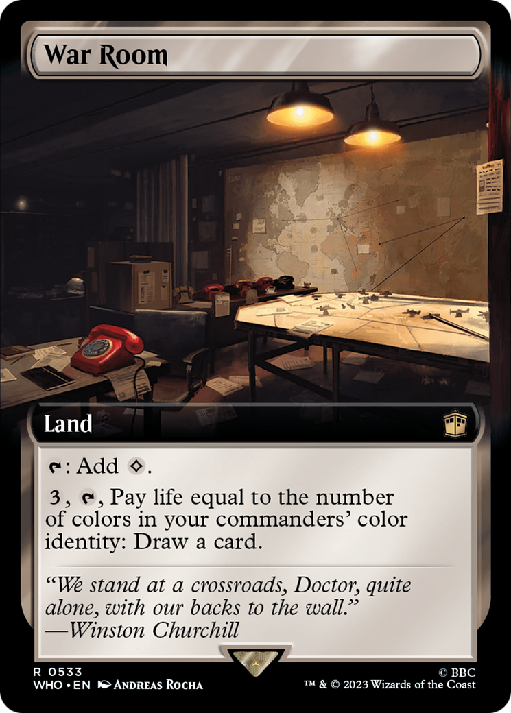 War Room (Extended Art) [Doctor Who] Magic: The Gathering