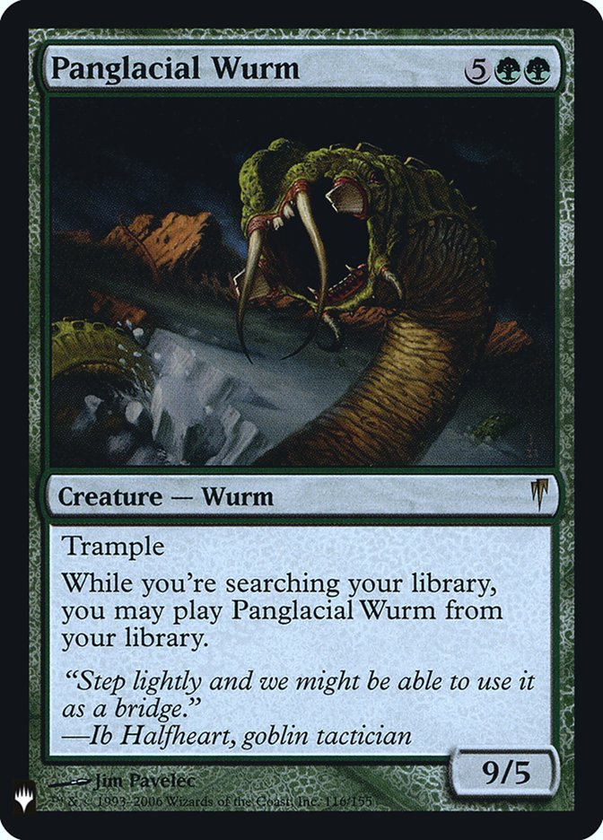 Panglacial Wurm [Mystery Booster] Magic: The Gathering