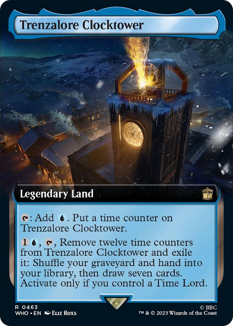 Trenzalore Clocktower (Extended Art) [Doctor Who] Magic: The Gathering