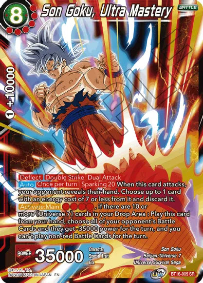 Son Goku, Ultra Mastery (BT16-005) [Realm of the Gods] Dragon Ball Super