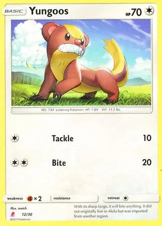 Yungoos (12/30) [Sun & Moon: Trainer Kit - Lycanroc] Pokémon