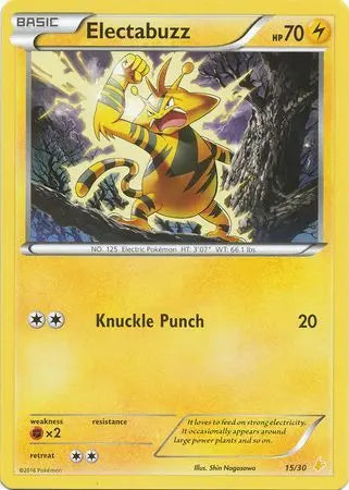 Electabuzz (15/30) [XY: Trainer Kit 3 - Pikachu Libre] Pokémon
