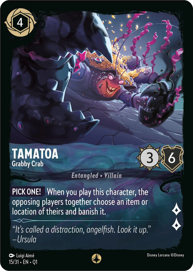 Tamatoa - Grabby Crab (15/31) [Illumineer's Quest: Deep Trouble] Disney