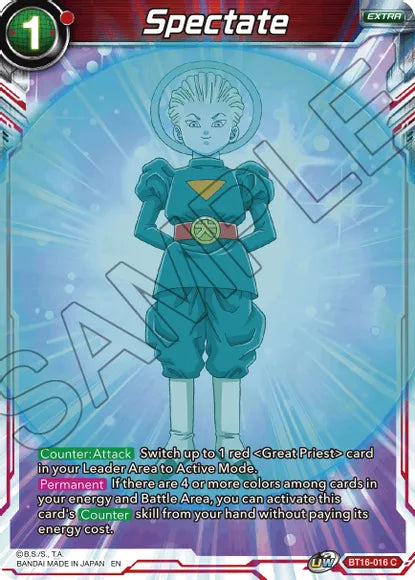 Spectate (BT16-016) [Realm of the Gods] Dragon Ball Super