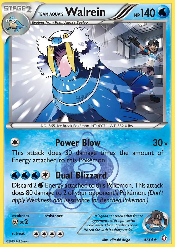 Team Aqua's Walrein (5/34) [XY: Double Crisis] Pokémon
