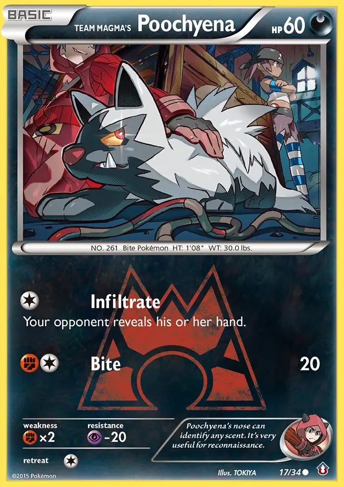 Team Magma's Poochyena (17/34) [XY: Double Crisis] Pokémon