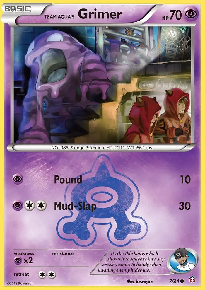Team Aqua's Grimer (7/34) [XY: Double Crisis] Pokémon
