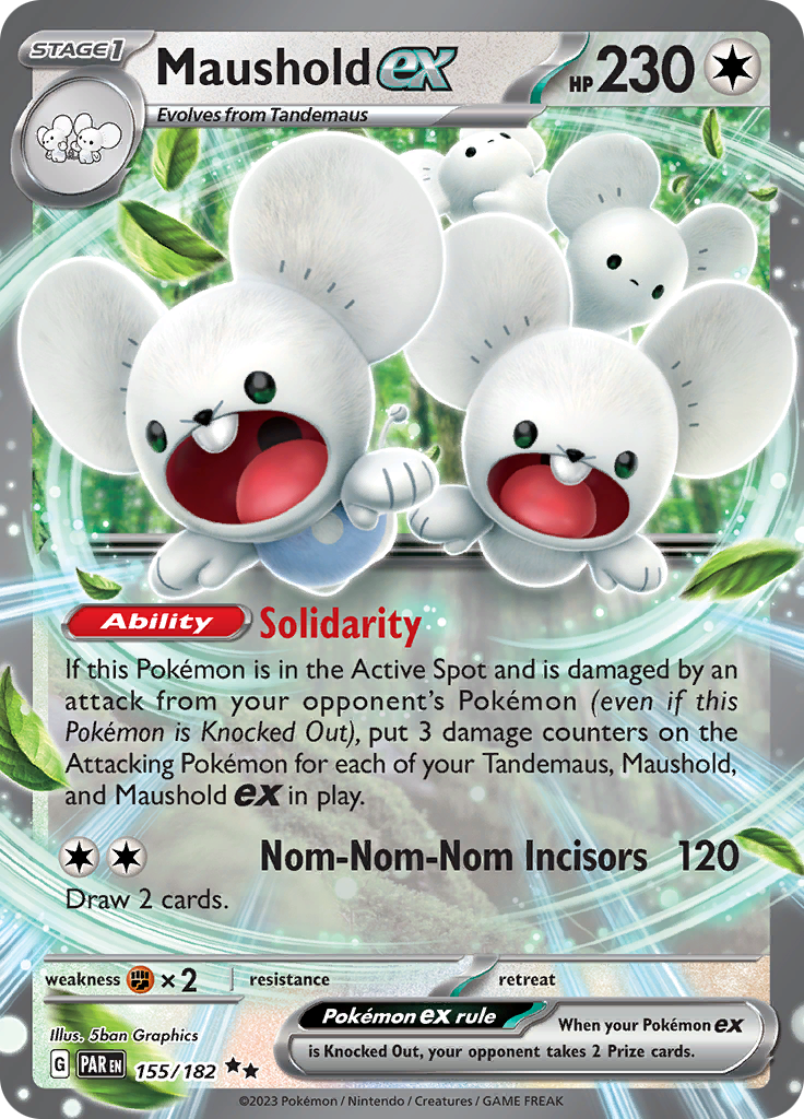 Maushold ex (155/182) [Scarlet & Violet: Paradox Rift] Pokémon