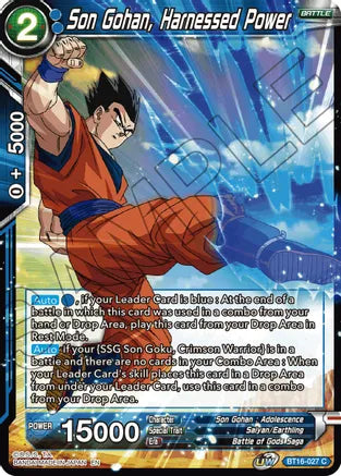 Son Gohan, Harnessed Power (BT16-027) [Realm of the Gods] Dragon Ball Super