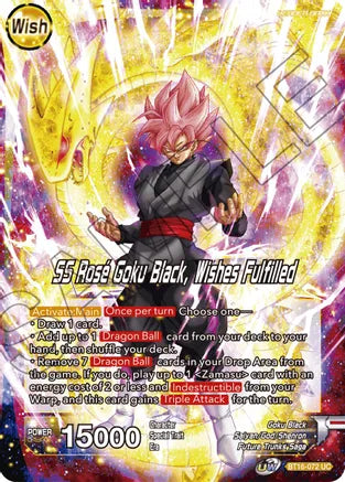 Zamasu // SS Rose Goku Black, Wishes Fulfilled (BT16-072) [Realm of the Gods] Dragon Ball Super