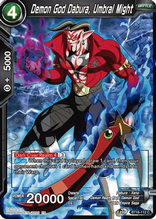 Demon God Dabura, Umbral Might (BT16-112) [Realm of the Gods] Dragon Ball Super