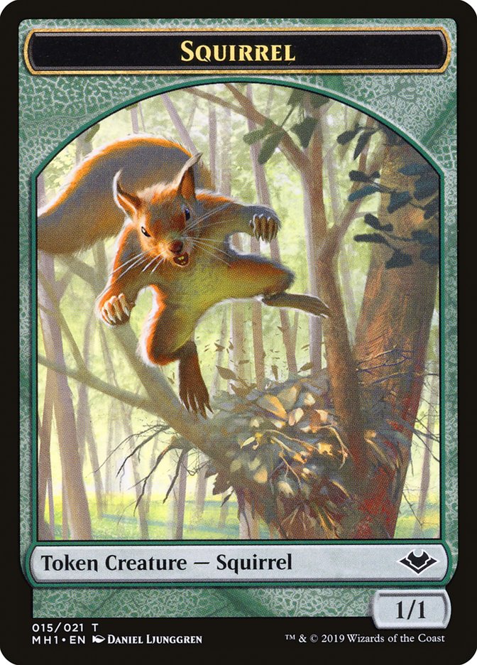 Zombie (007) // Squirrel (015) Double-Sided Token [Modern Horizons Tokens] Magic: The Gathering