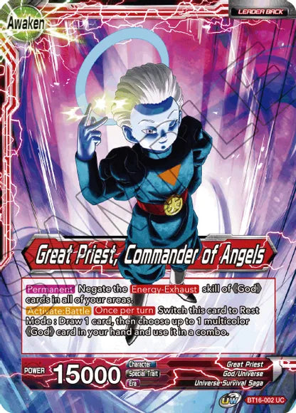 Great Priest // Great Priest, Commander of Angels (BT16-002) [Realm of the Gods] Dragon Ball Super