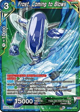 Frost, Coming to Blows (BT16-137) [Realm of the Gods] Dragon Ball Super