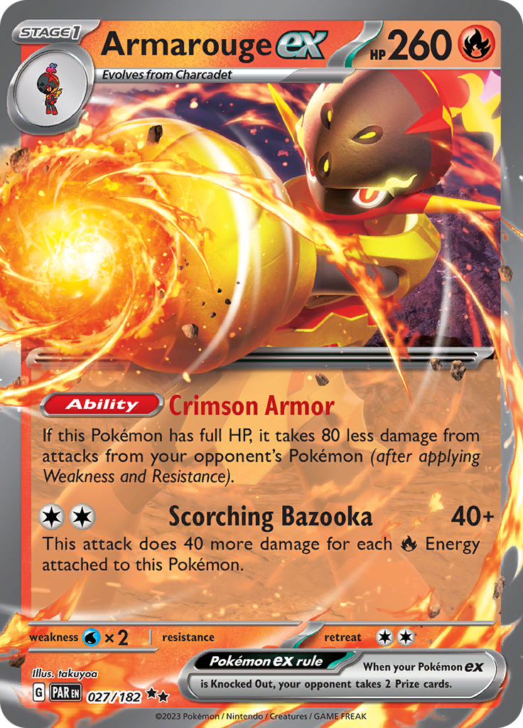 Armarouge ex (027/182) [Scarlet & Violet: Paradox Rift] Pokémon