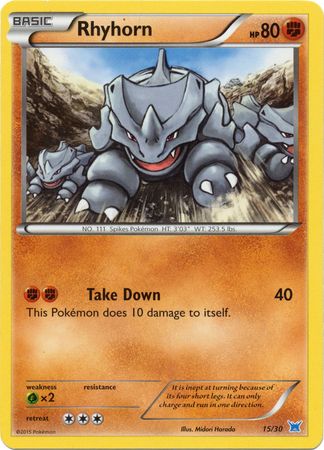 Rhyhorn (15/30) [XY: Trainer Kit 2 - Latios] Pokémon