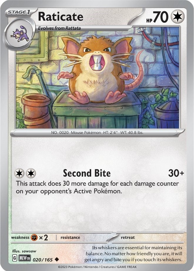 Raticate (020/165) [Scarlet & Violet: 151]