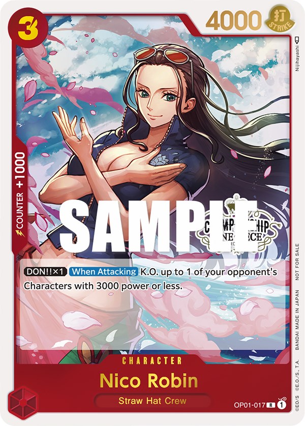 Nico Robin (Store Championship Participation Pack) [One Piece Promotion Cards] Bandai