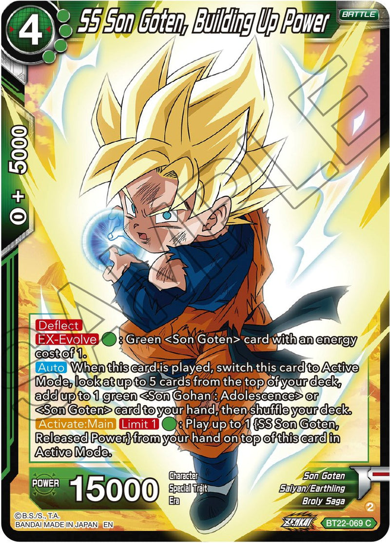 SS Son Goten, Building Up Power (BT22-069) [Critical Blow] Dragon Ball Super