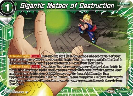 Gigantic Meteor of Destruction (BT22-060) [Critical Blow] Dragon Ball Super