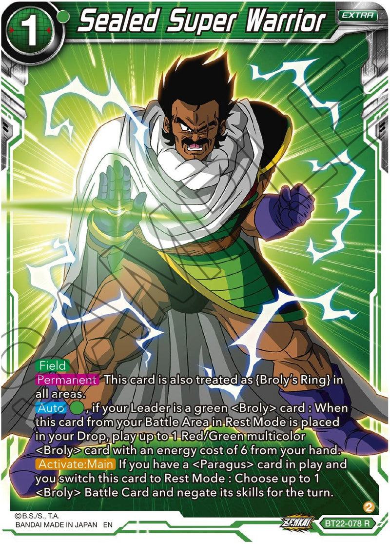 Sealed Super Warrior (BT22-078) [Critical Blow] Dragon Ball Super