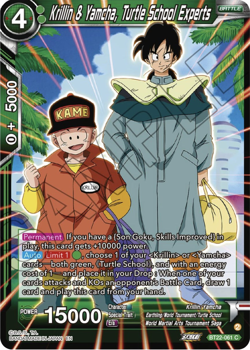 Krillin & Yamcha, Turtle School Experts (BT22-061) [Critical Blow] Dragon Ball Super