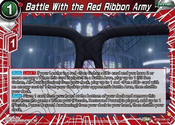 Battle With the Red Ribbon Army (BT22-006) [Critical Blow] Dragon Ball Super