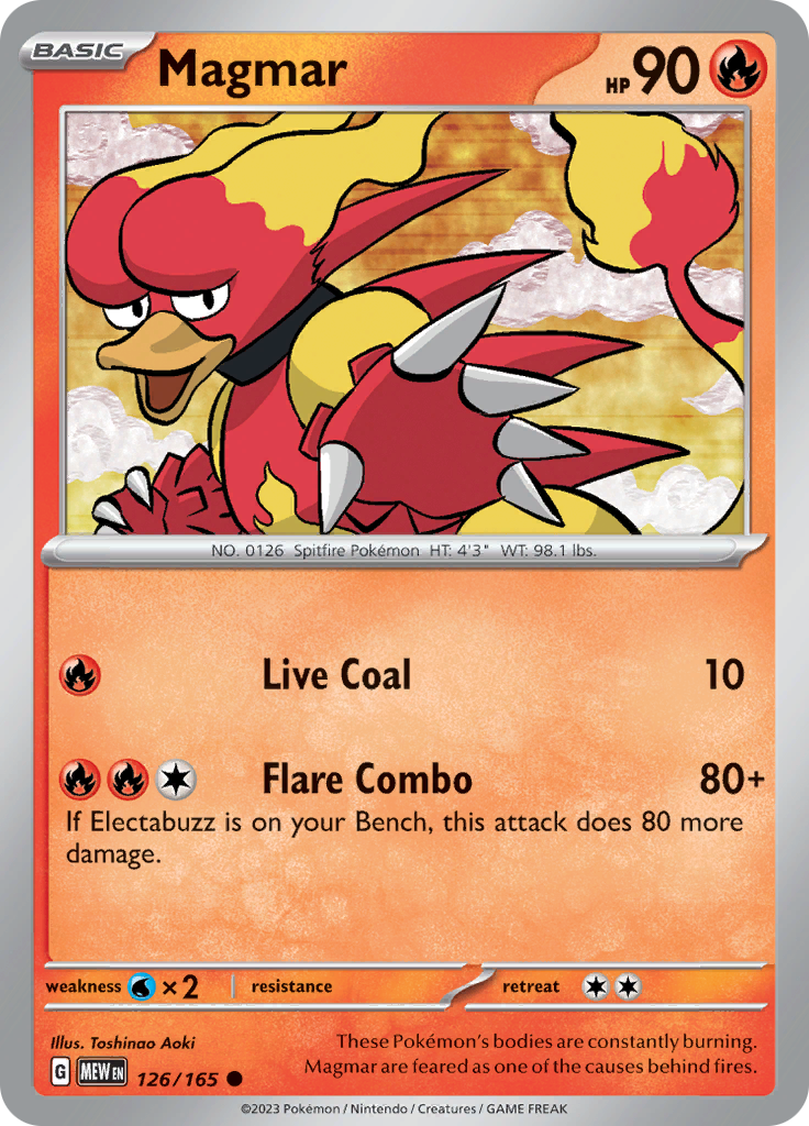 Magmar (126/165) [Scarlet & Violet: 151]