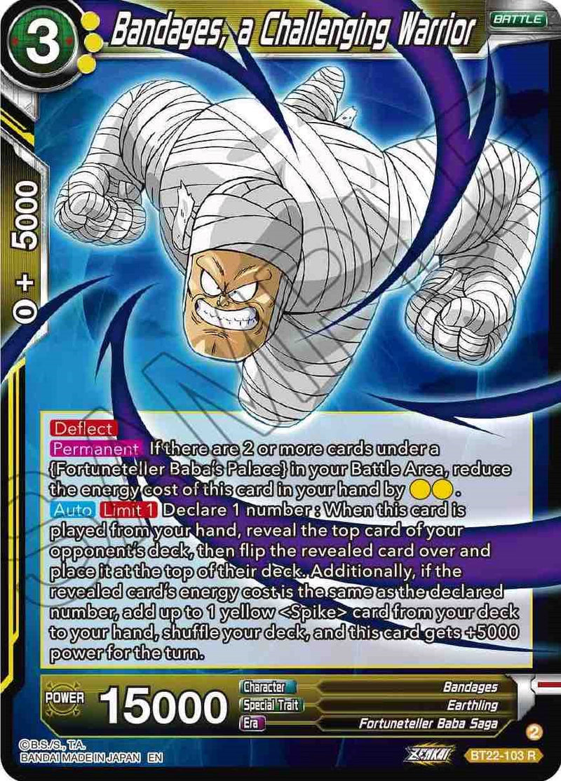 Bandages, a Challenging Warrior (BT22-103) [Critical Blow] Dragon Ball Super