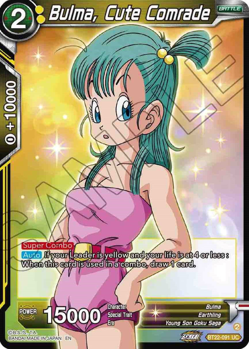 Bulma, Cute Comrade (BT22-091) [Critical Blow] Dragon Ball Super