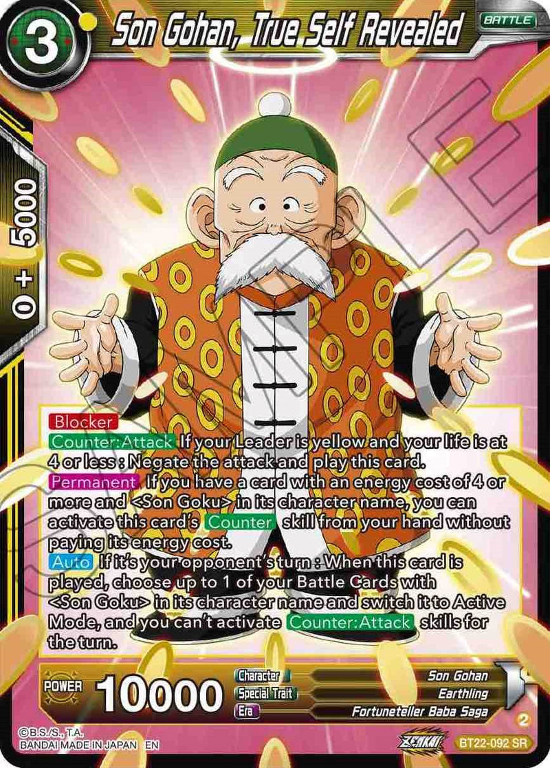 Son Gohan, True Self Revealed (BT22-092) [Critical Blow] Dragon Ball Super