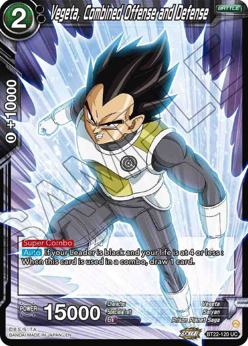 Vegeta, Combined Offense and Defense (BT22-120) [Critical Blow] Dragon Ball Super