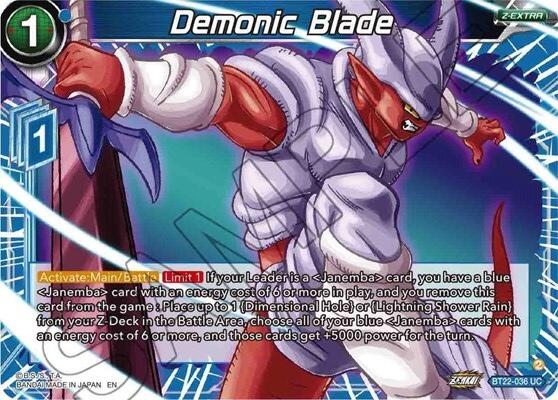 Demonic Blade (BT22-036) [Critical Blow] Dragon Ball Super