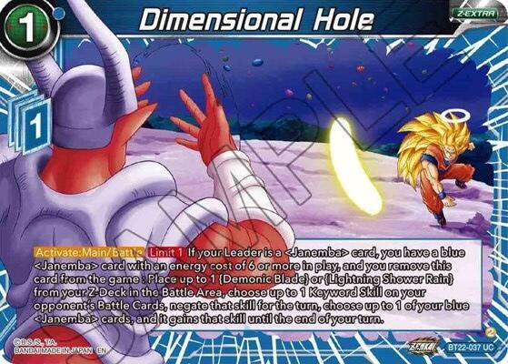 Dimensional Hole (BT22-037) [Critical Blow] Dragon Ball Super