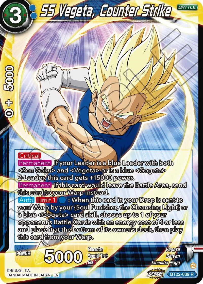 SS Vegeta, Counter Strike (BT22-039) [Critical Blow] Dragon Ball Super