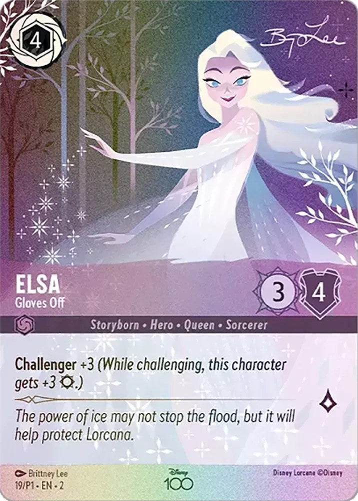 Elsa - Gloves Off (Alternate Art) (19) [Disney100 Promos] Disney