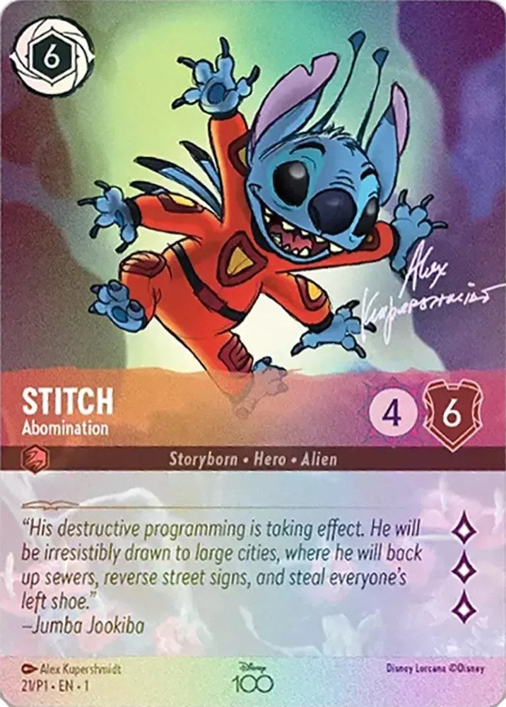 Stitch - Abomination (Alternate Art) (21) [Disney100 Promos] Disney