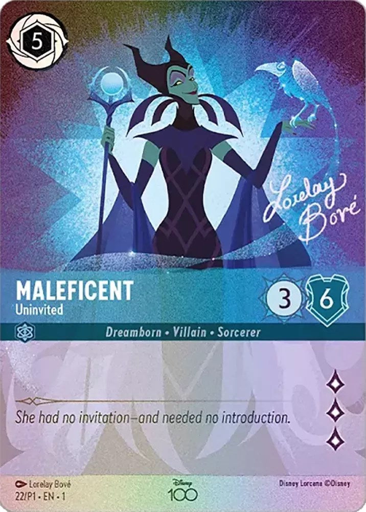 Maleficent - Uninvited (Alternate Art) (22) [Disney100 Promos] Disney